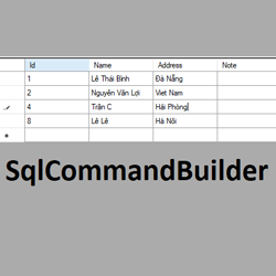SqlCommandBuilder với Insert, Update và Delete dữ liệu từ DataGridview đến Database